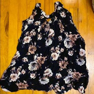 Flower print flowery tank top